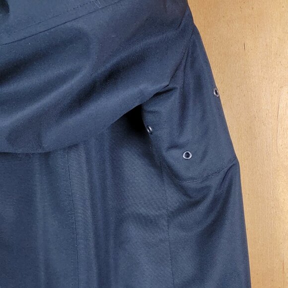 Dennis by Dennis Basso Black Hooded Trench Coat - L - Picture 8 of 13